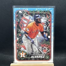 2024 Topps Holiday #H117 Yordan Alvarez Baseball Card Houston Astros