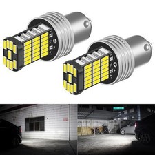 1156 BA15S LED Reverse Light Bulbs 12V White 2 Piece Universal 2.5W