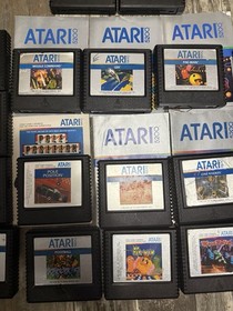 Vtg Lot Of 20 Atari 5200 Games W/ Manuals for 6....PACMAN,CENTIPEDE, STARRAIDERS
