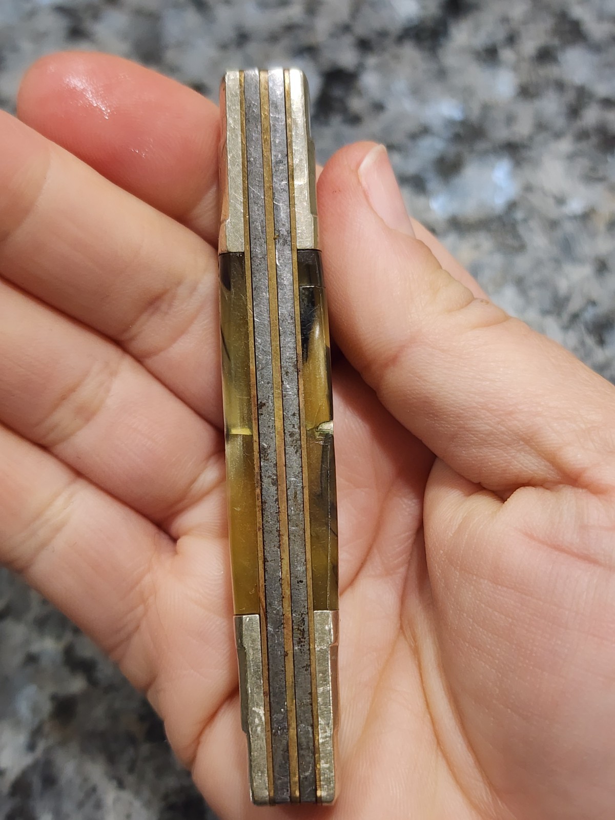 Hen & Rooster Pocket Knife 324C 24KT Bertram Solingen Germany 4 Blade Congress