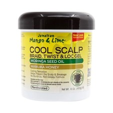 Jamaican Mango Lime No More Itch Cool Scalp Braid Twist Lock Hair Gel 6 Oz. 2/pk