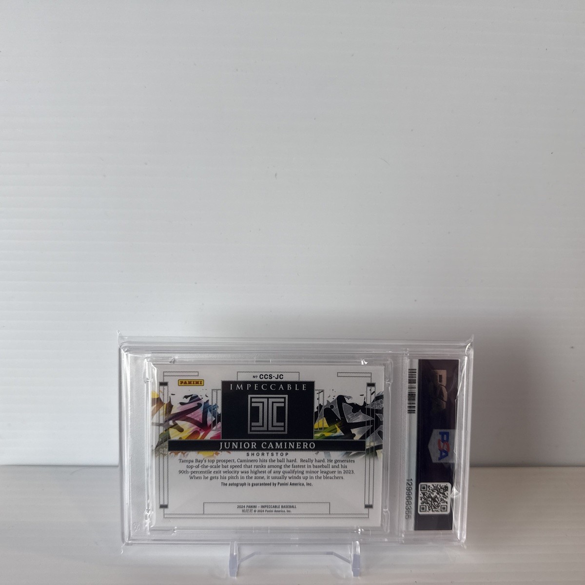 ジョナリオページ。 2024 Panini Impeccable - Canvas Creations Jackson Chourio #CCS-JC