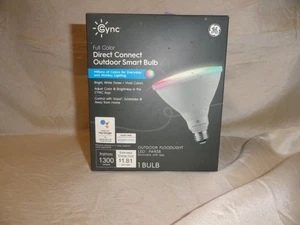 GE CYNC SMART LED FLOOD LIGHT BULB PAR38 FULL COLOR OUTDOOR RGB Wi-Fi