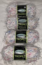 Sensations Tropez 4 Skeins White With Metallic Yarn
