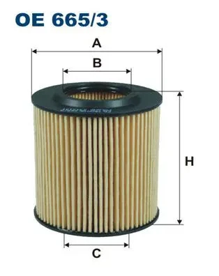 Filtre à huile Cartouche filtrante OE 665/3 FILTRON pour FORD FORD USA VW - Photo 1/4