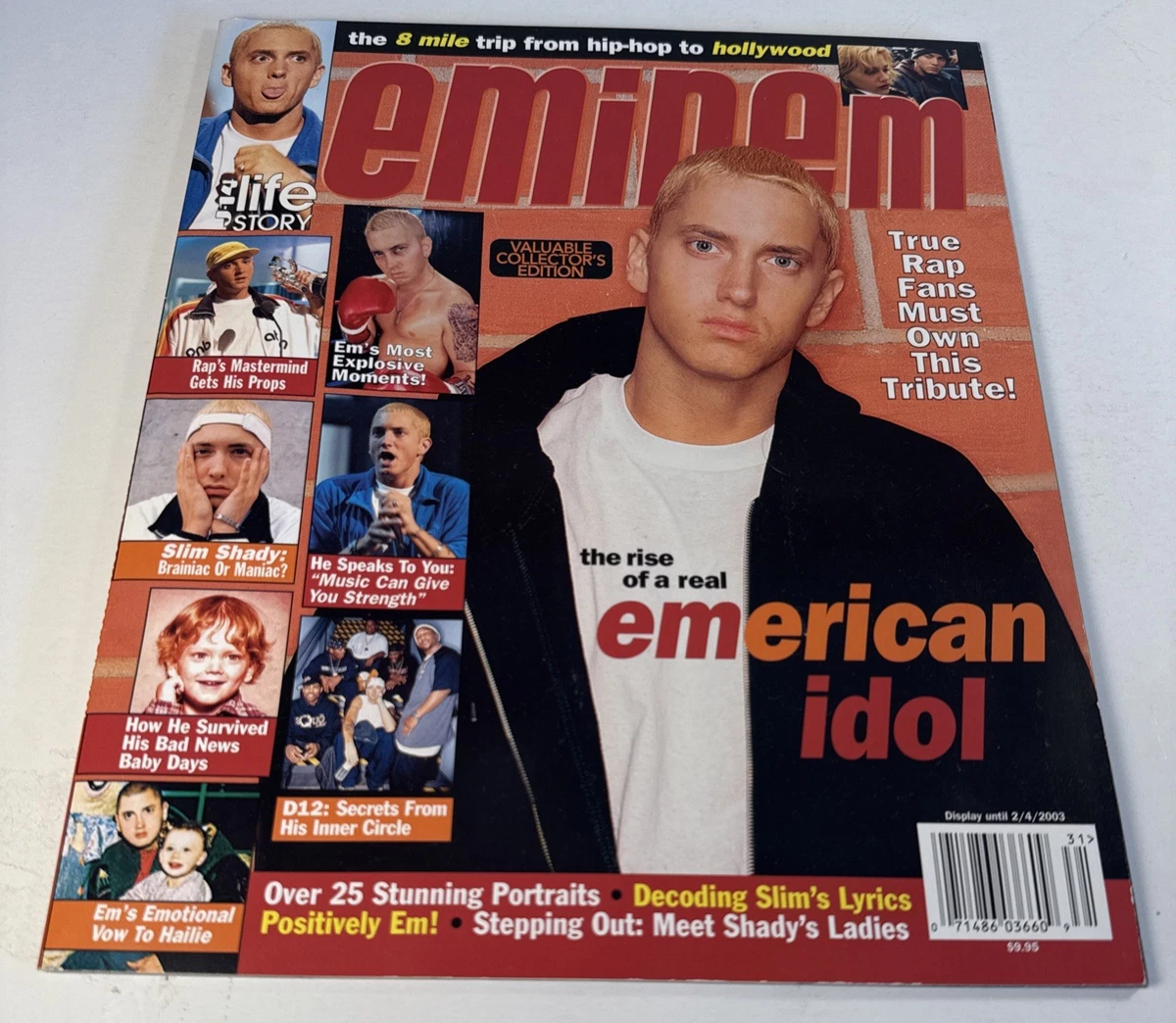 Eminem Life Story Collectors Edition Rare 2002 Full Magazine Slim