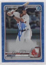 2020 Bowman Chrome Prospects Blue Refractor 36/150 Brandon Howlett Auto 0g4