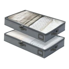 4-Inch Under Bed Storage Containers Low Profile, Narrow Under 4-Inch Height 2.0