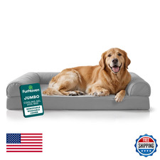 FurHaven Cooling Gel Dog Bed for Large Dogs, L-Shaped Chaise with Cool Gel-Top F