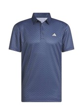  65 Adidas Men's All over Print Polo Shirt - Navy - Medium- New Tags