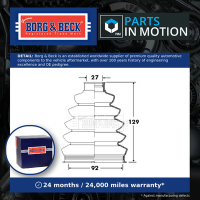 CV Joint Boot fits FORD FOCUS Mk2 ST 2.5 Front Outer 05 to 12 HYDA C.V. B&B New