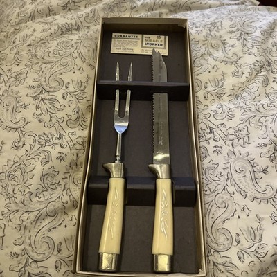 Vintage Regent Cutlery Carving Set The Miracle Worker Emdeko & Original Box