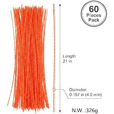 60 Spiral-Trimmerf&auml;den mit 4 mm Durchmesser und 21 Zoll L&auml;nge f&uuml;r Trimmer