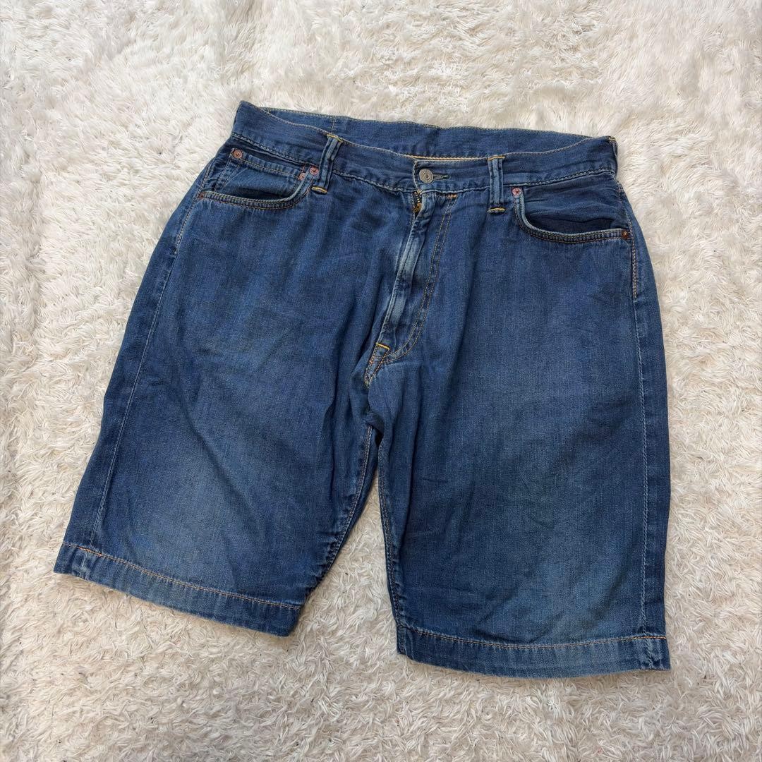 Rare XL W36 Evisu Made in Japan Seagull Half Denim Study 7001 image 2
