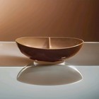 Vintage Melmac Serving Bowl Melamine Brown Brookpark Retro Divided Serving Dish — photo 4