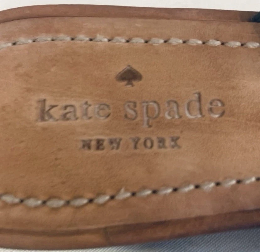 SANDALI ELEGANTI KATE SPADE NY BECKY FIOCCO PELLE NERA 7 5M