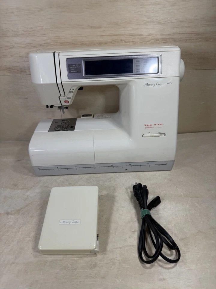 Home Memory Craft 8000 Sewing Machine Complete W Case, Pedal, And Power Cord - Image 4 of 4