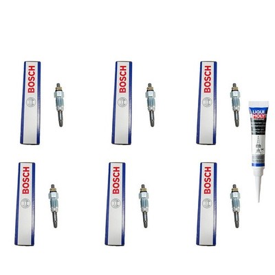 Glühkerzen Set Bosch+Montagefett für VW 2.4TD LT 0250201032 N10213001 DW ACL LIQ