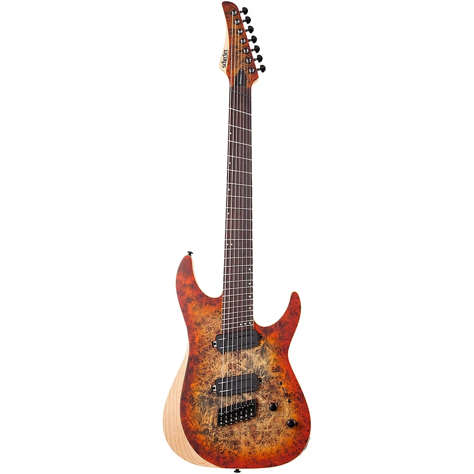 Guitarra Schecter Research Reaper-7 MS 7 cuerdas guitarra multiescala Infernoburst Foto 3 de 4