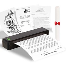 New Portable Printers Wireless Inkless Thermal A4 Label Maker US Letter/A4/A5/B5