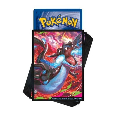 mega charizard card sleeves 65 Card Sleeves - Mega Charizard X EX UPC Ultra Premium Collection Pokemon  Game
