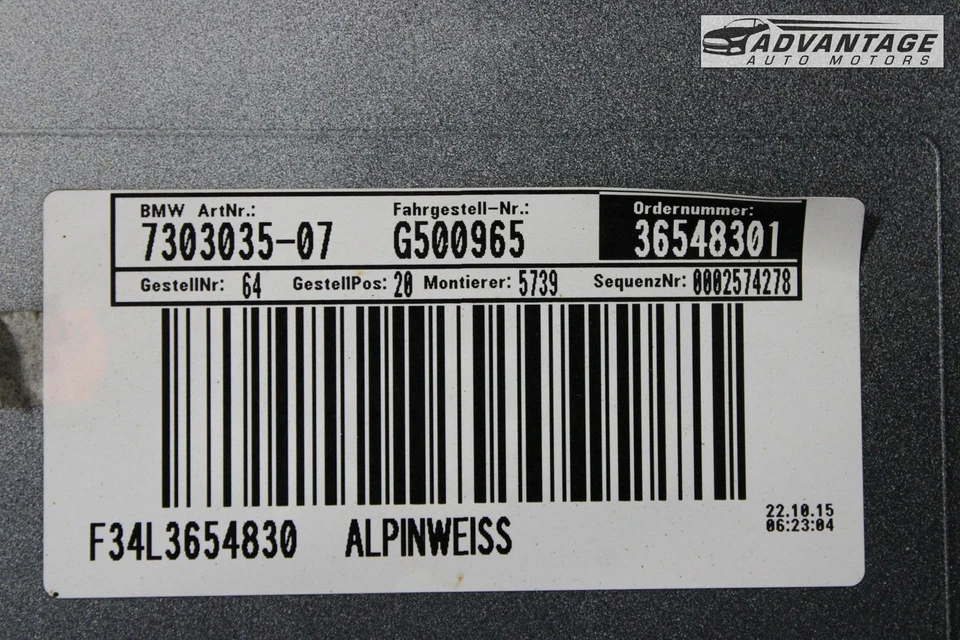 BMW 328I GT XDRIVE 2014-16 FALDÓN LADO DEL CONDUCTOR IZQUIERDO PANEL BASCULANTE CUBIERTA MOLDEADA OEM Foto 4 de 4