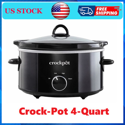 [Free Ship] Crock-Pot 4-Quart Classic Slow Cooker, Black