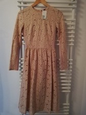 Kleid Spitze Standesamt Brautmutter Party Gr. 36 altrosa