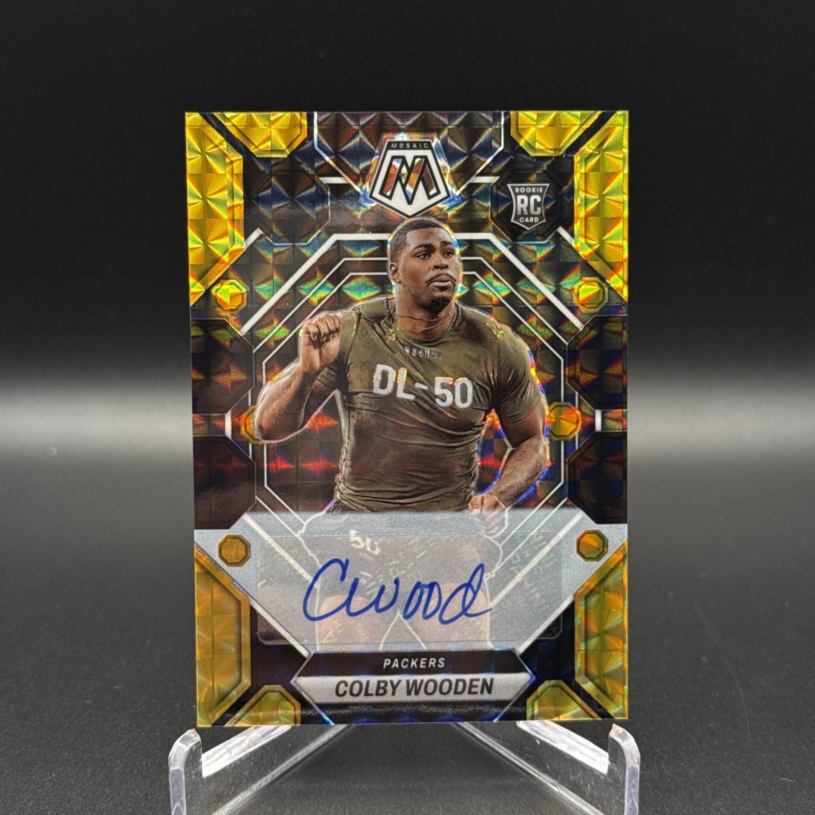 Colby Wooden Panini Mosaic #303 Autograph-Black Gold Choice