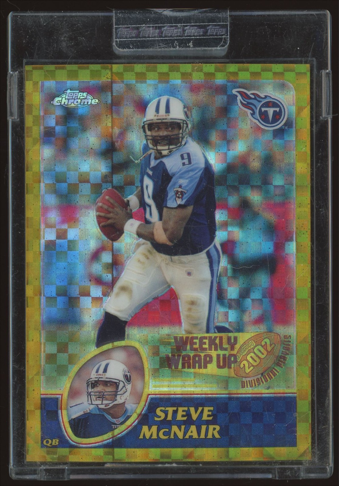 2003 Topps Chrome Gold X-Fractor Uncirculated Steve McNair #164 Titans SP /101