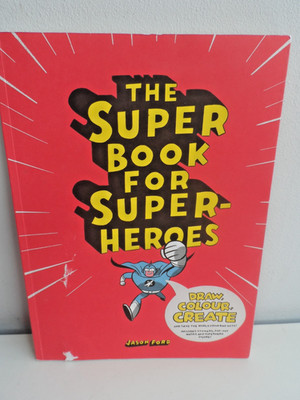 The Super Book 4 Super-Heroes, Jason Ford Activity Book Draw Colour Creat Unused