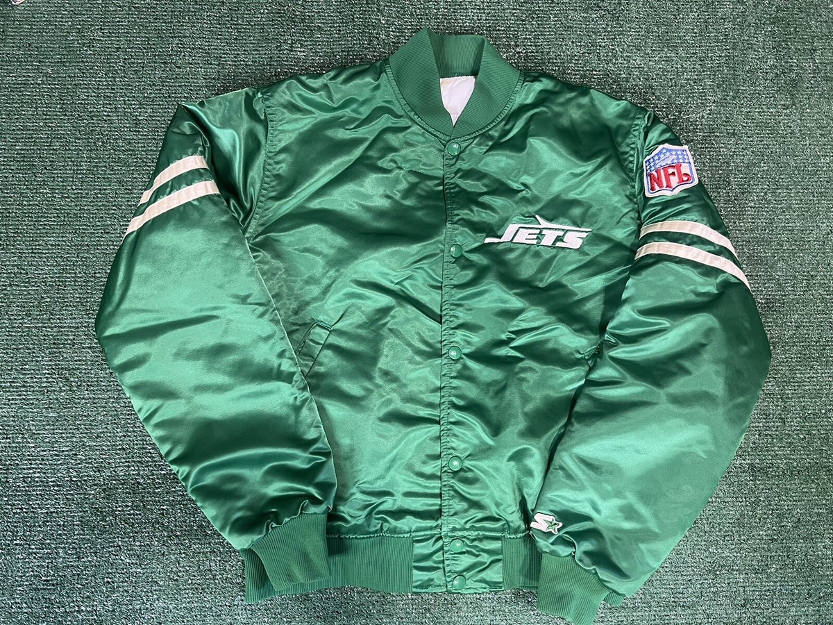 Vintage New York Jets Satin Starter Jacket Size Medium | eBay