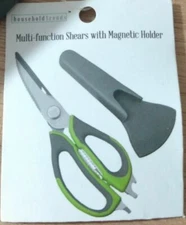 Household Trends Multi-Function Kitchen Hobby Garden Shears w/ Magnetic Holder