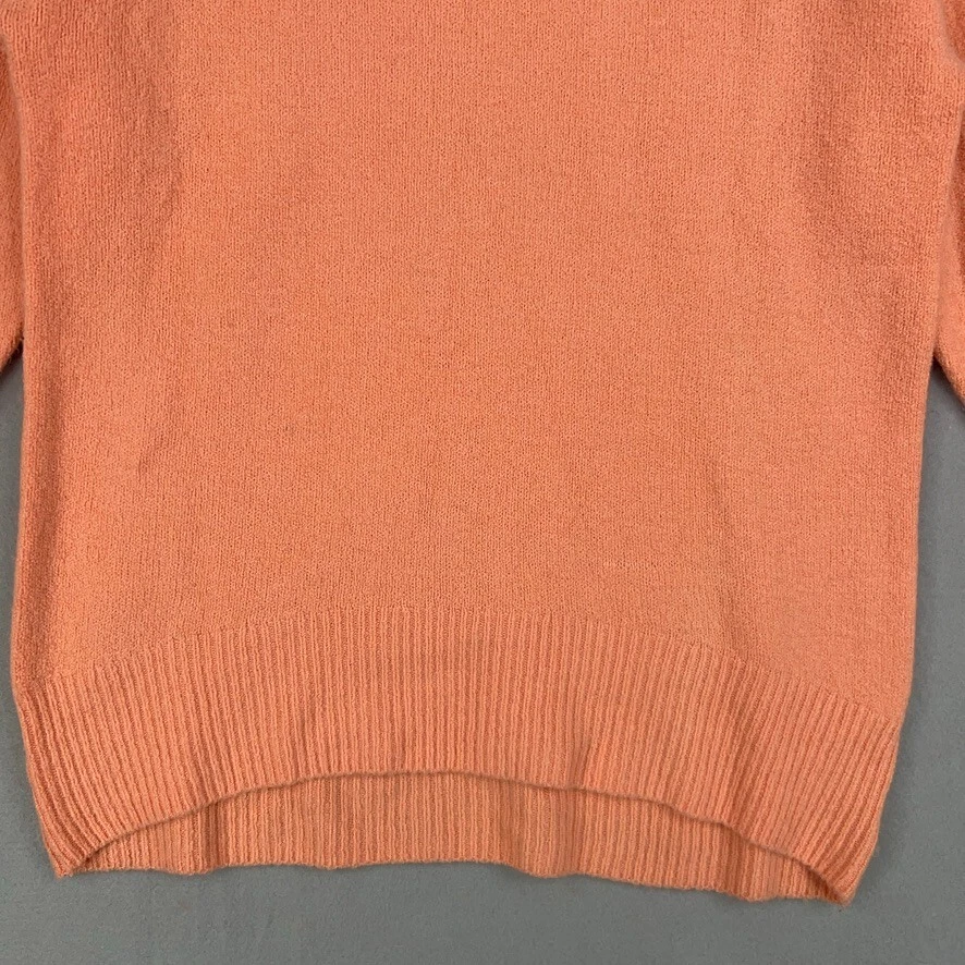 Suéter Anthropologie Mujer Mediano Naomi Melocotón Naranja Mezcla Lana Merino Cuello Barco Foto 3 de 4