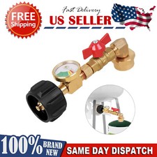 1Lb To 20Lb Tank Propane Refill Adapter With Gauge And ON-Off Control Valve US