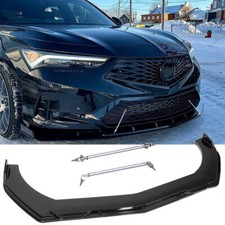 Front Lip Splitter Spoiler Body Kits Strut Rods For 23-25 Acura Integra A-spec Front Lip Splitter Spoiler Body Kits Strut Rods For 23-25 Acura Integra A-spec