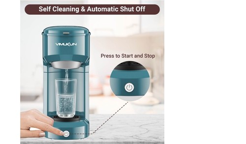 WHT MAKER Single Serve Coffee Maker, Mini Coffee Brewer for K-Cup Green - Picture 6 of 6