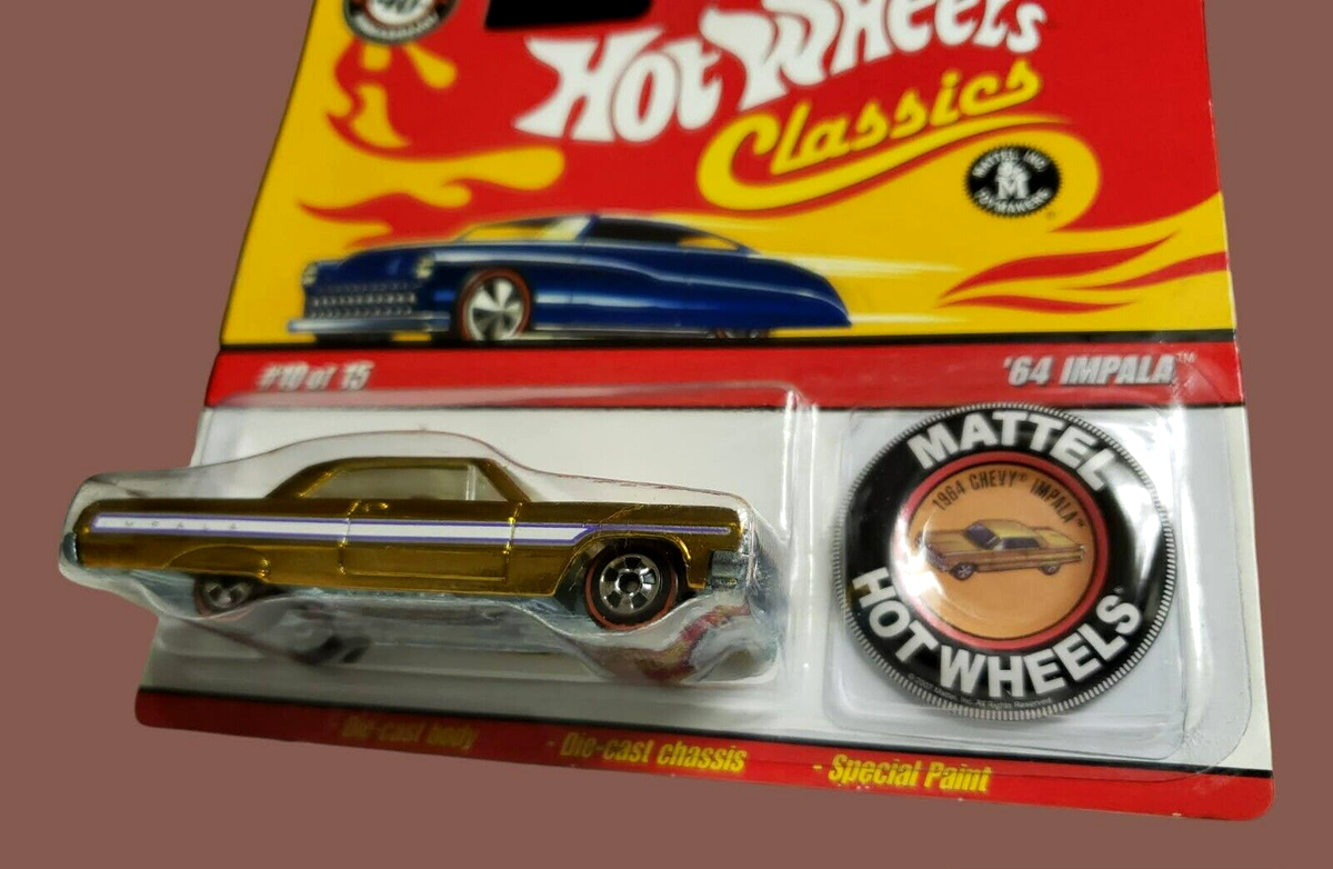 2009 Hot Wheels '64 CHEVY IMPALA Classics Series 4 Gold 40Th