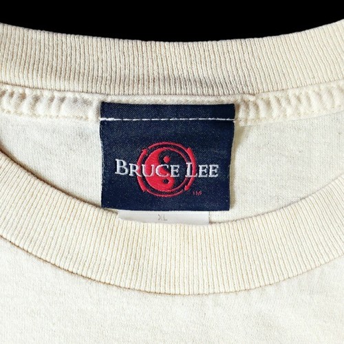 Vintage Officially Licensed Bruce Lee T-Shirt Mens XL Yellow Respect 2001 Y2K - Picture 6 of 10