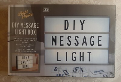 DIY Message Light Box. Neu.