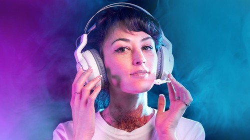 Roccat Elo 7.1 Air White Bezprzewodowy zestaw słuchawkowy do gier Surround-Sound RGB - Zdjęcie 5 z 5