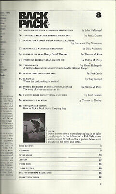 1973-1985 #1 thru #66 Vintage Backpacker Magazine Back 1973-1985 #1 thru #66 Vintage Backpacker Magazine Back