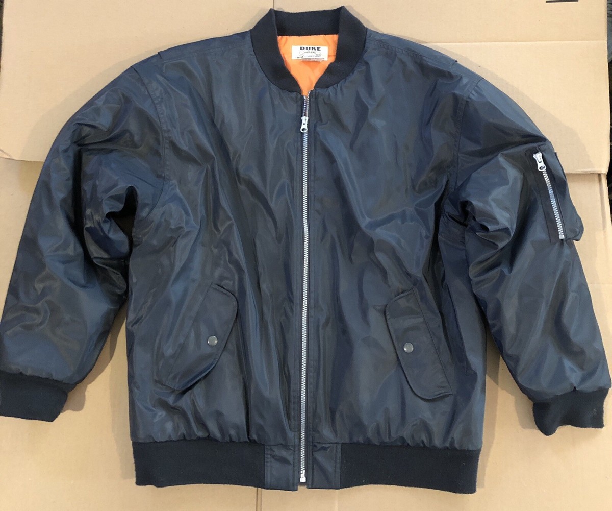 Vintage Duke Haband Men's Blue Gray Flyers Jacket Bomber Military
