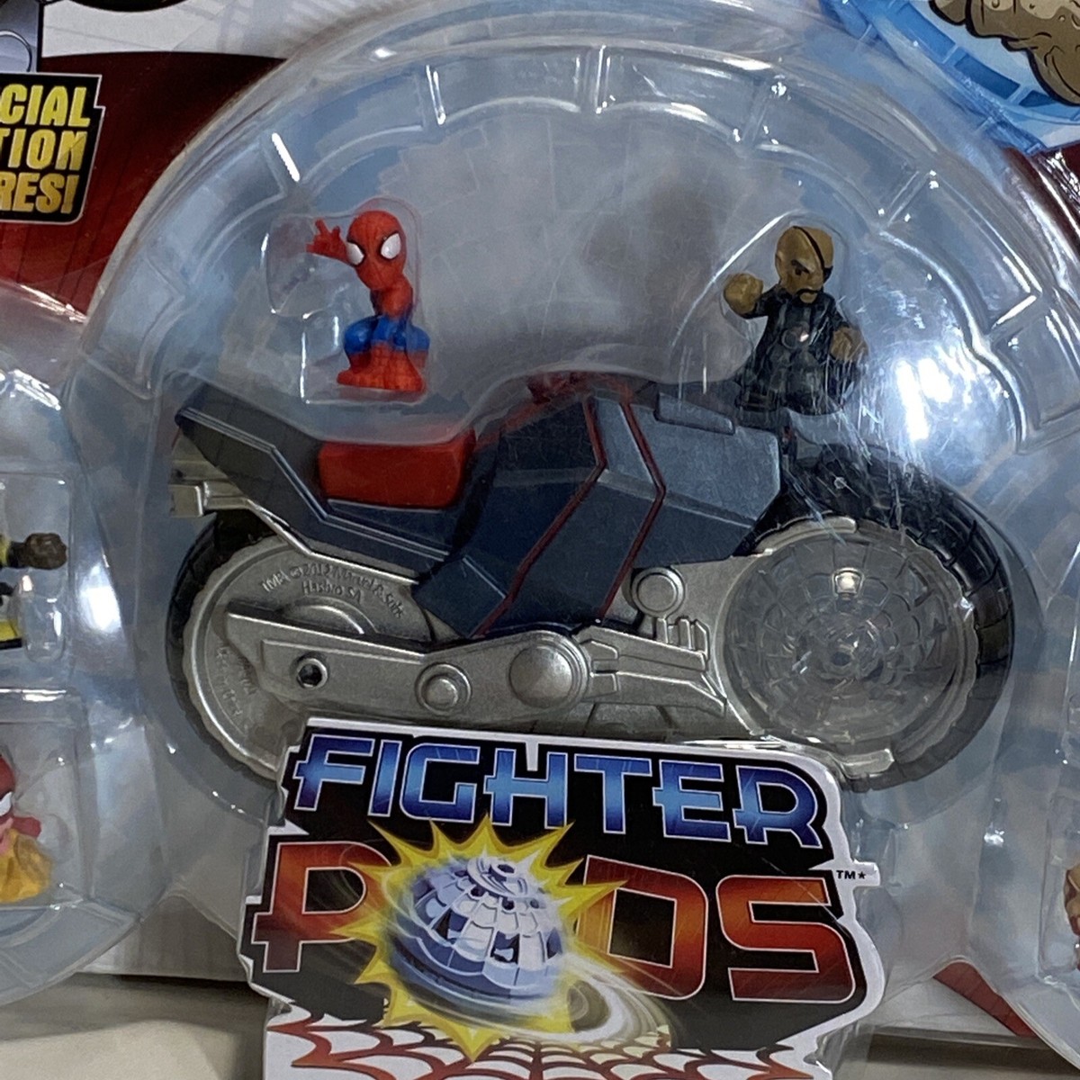 Figure Ultimate Spiderman Bike Bump And Go Dirt Bike Vehicle