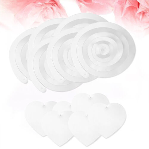  6 pièces pendentif spirale décorations suspendues tourbillonnantes emf amour feuille d'aluminium - Photo 1/17
