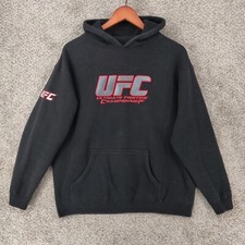 UFC Hoodie Youth XL Black Fighting Championship Fleece Sweatshirt Gym