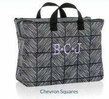 EY Thirty One  Travel Picnic Swap it Pocket Tote Bag in Chevron Squires 31