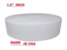 Elastic 1 1/2 Inch Wide white high quality Elastic band (50 yards) MADE IN USA