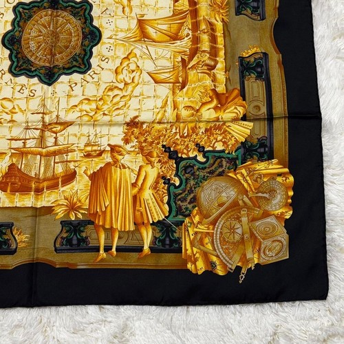 Sciarpa HERMES AZVLEJOS Carre 90 seta 100% multicolore con etichette senza scatola usata. - Foto 11 di 11