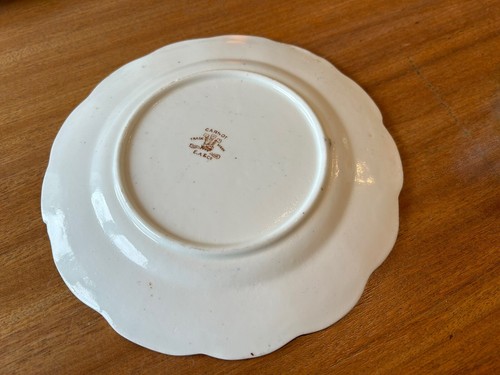 Antique c1890 Tea Trio E Asbury & Co “Carnot” Cup Saucer Plate - Picture 9 of 13